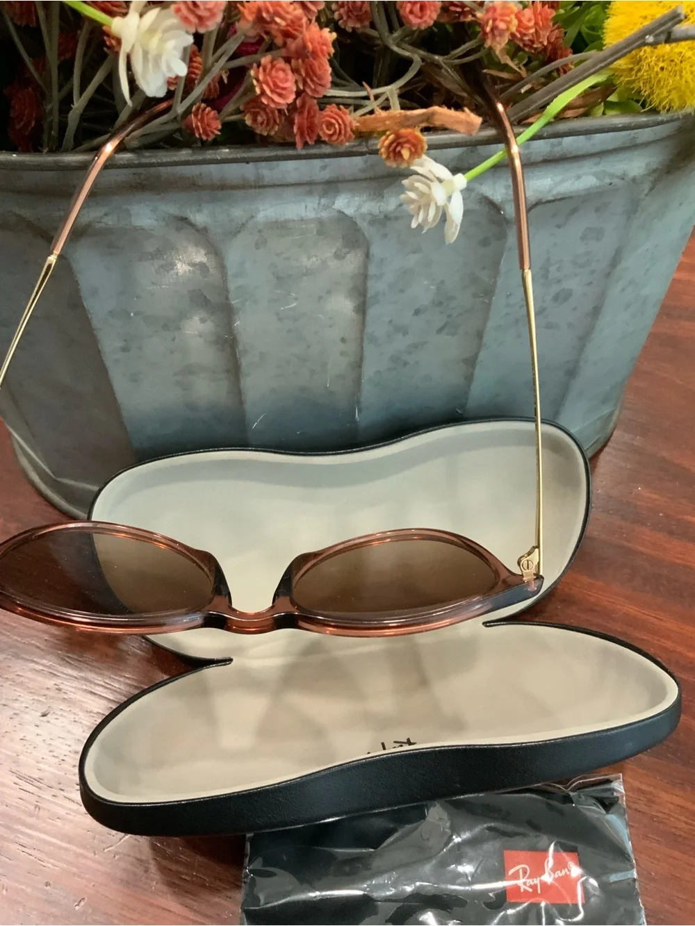 Ray-Ban Women's Tortoiseshell Sunglasses - Brown Lenses